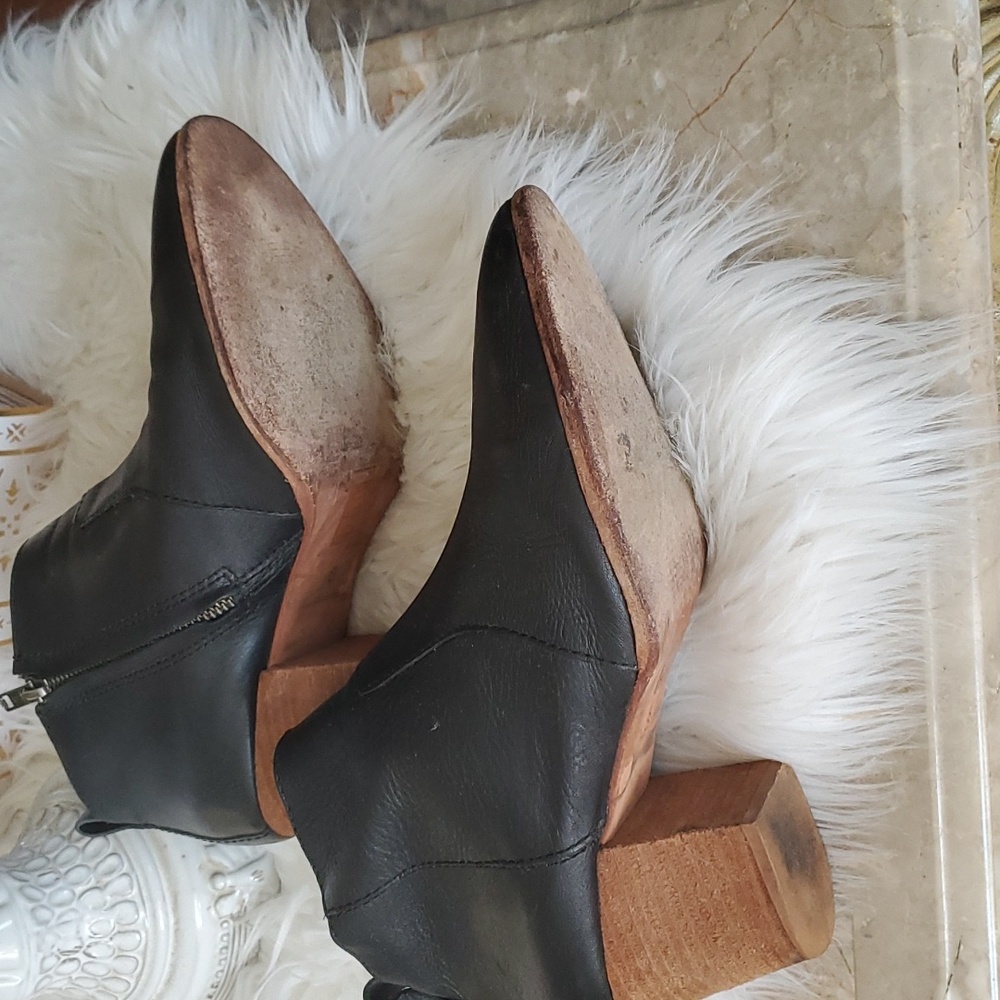 Madewell Brenner black leather ankle bootie size 8 - Picture 14 of 16